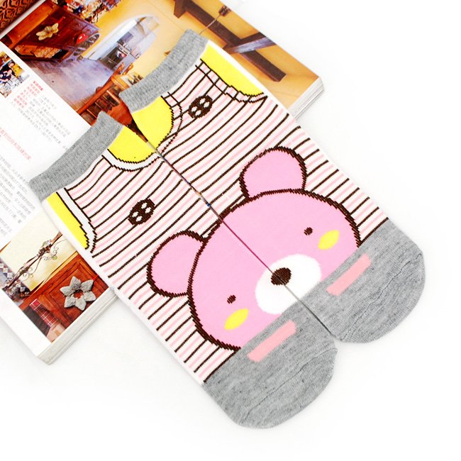 cotton socks, Pooh straight socks, cartoon socks, Lady short socks Free shipping