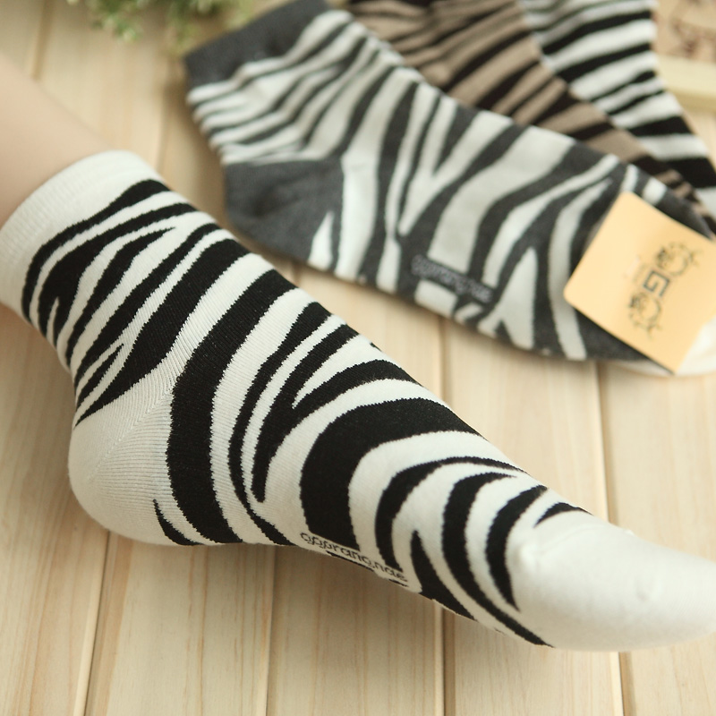 Cotton socks stripe sock fashion personality women's socks dw181