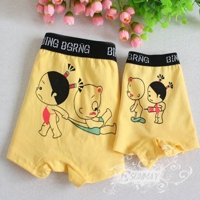 cotton underwear and white pants couples