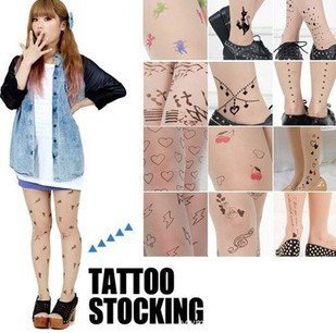 counter 335 Japan counters authentic tattoo letters love even trouser socks, stockings tattoo