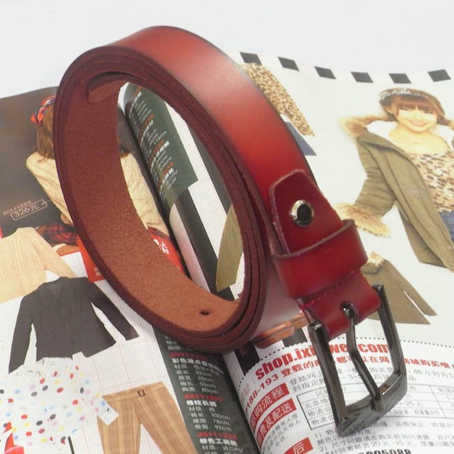 cow genine leather ksinny belt , Free shipping,wholesale, skinny genuine leather belt,western women lady  belt