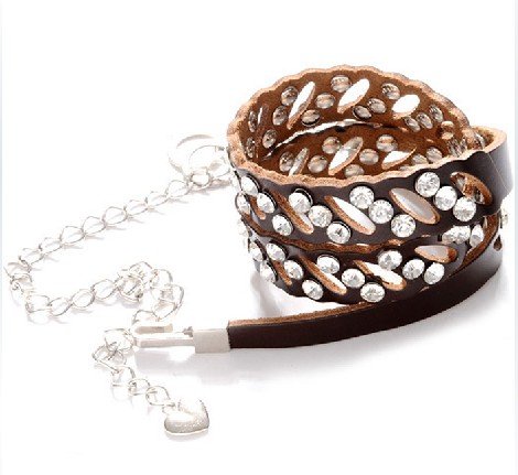 cow leather belt chain, Free shipping,wholesale, skinny genuine leather belt,western women rhinestone belt
