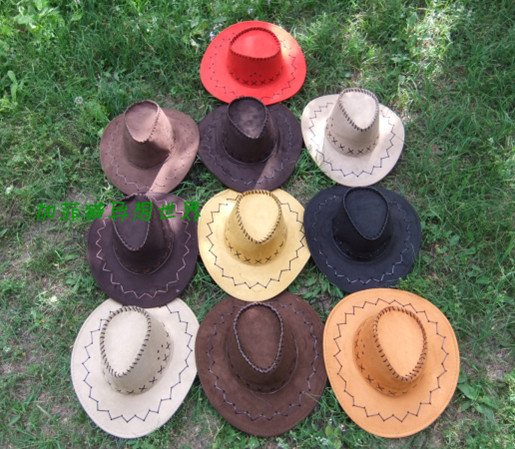 Cowboy hat sunbonnet hat chromophous fedoras dance cap