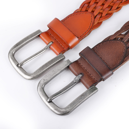 Cowhide fashion women's knitted all-match genuine leather belt vintage cutout strap 5583