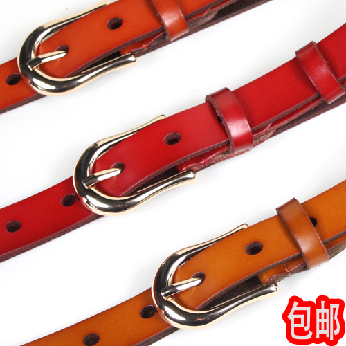 Cowhide female belt Women genuine leather strap fashionable casual all-match denim belt a13