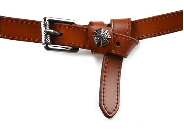 Cowhide Slender Retro Strap female cowhide women's thin belt tied decoration genuine leather belt