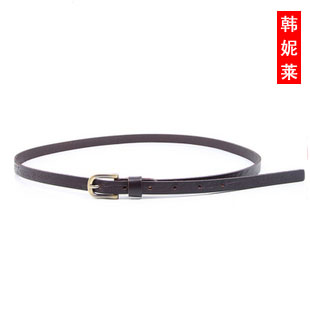 Cowhide women's belt genuine leather belt strap decoration belt fur strap female np0037