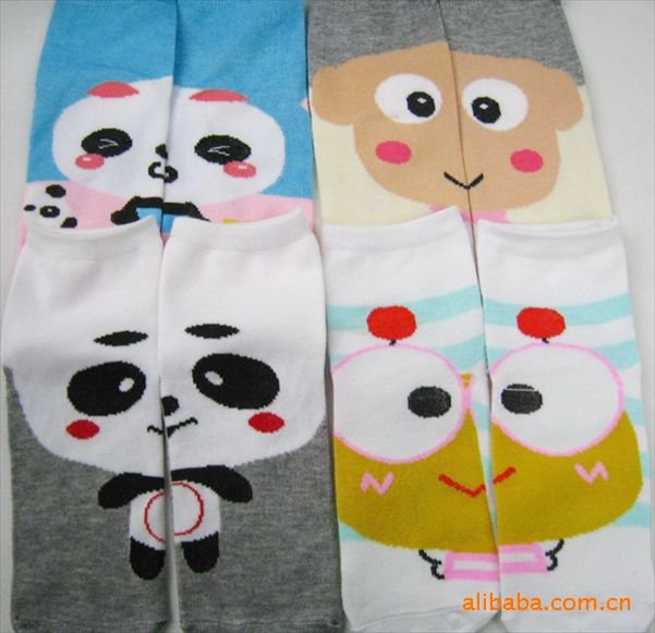[CPA Free Shipping] Fashion Cartoon Socks Cute Animal Cotton Socks / AB puzzle Socks Children/Women Socks
