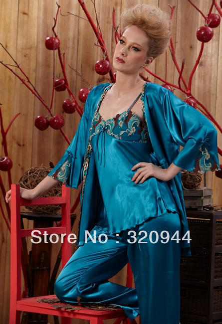 CPAM Silk pajama Sexy pajamas Drop shipping Comfortable noble Purple Green Free size #855