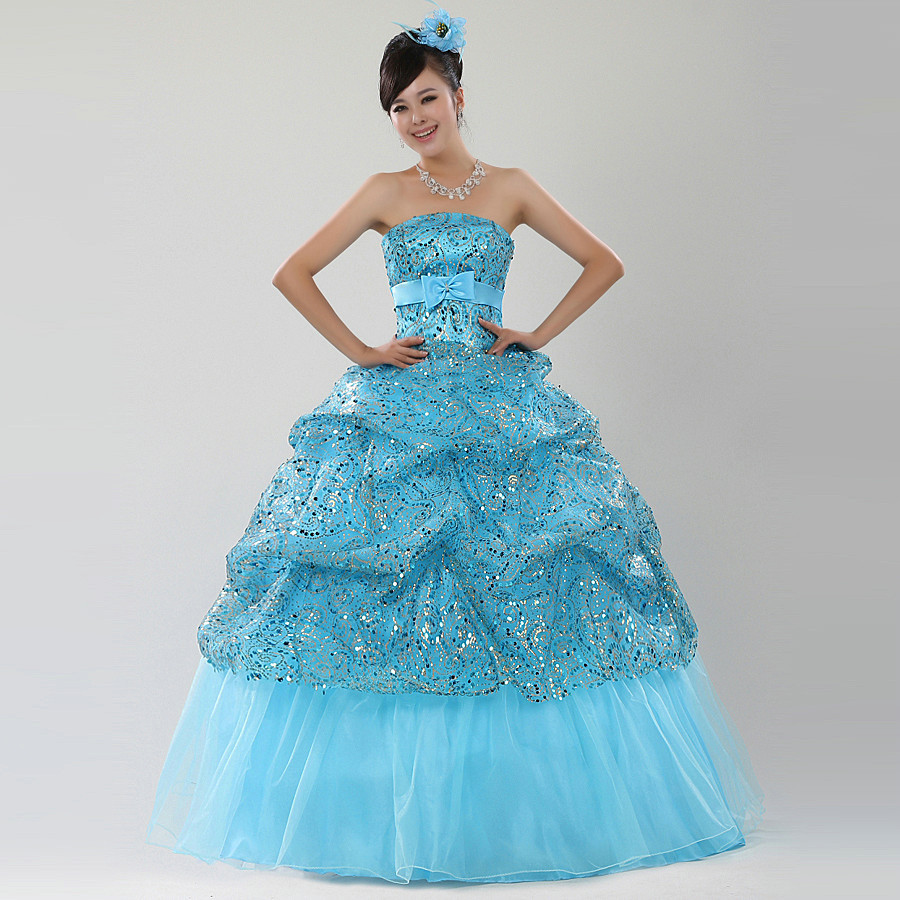 CPAP free shipping Lover 2012 paillette formal dress evening dress costume