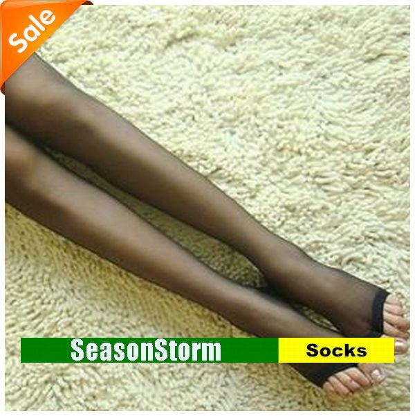 [CPAP Free Shipping] Wholesale Fashion Womens 4 Color Thin Dew Toe Tights Pantyhose (SM-27P)