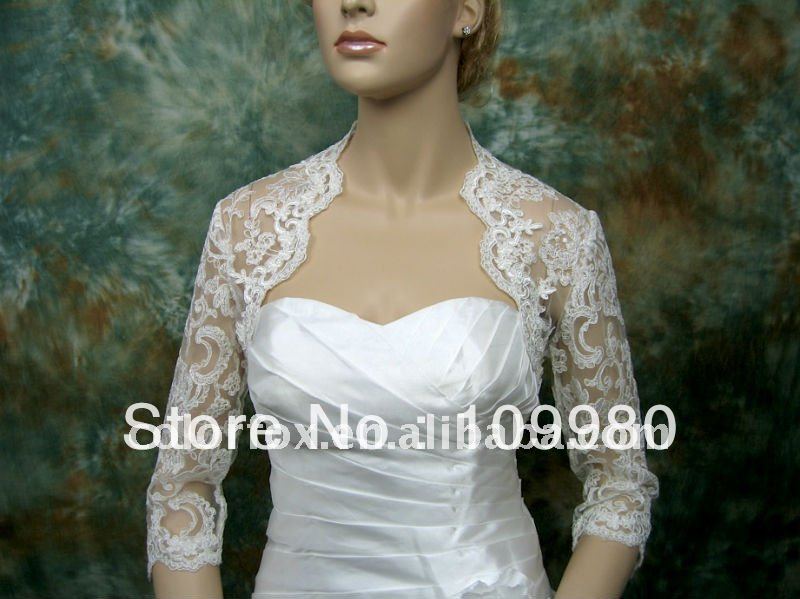 Crazy Sale Re-embroidered Lace Wedding Bridal Jacket
