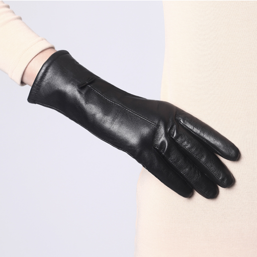 Crievn genuine leather gloves female winter wool thermal liner sheepskin gloves women's leather gloves