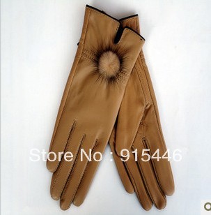 Crocodile sheepskin gloves female winter leather gloves women's genuine leather gloves