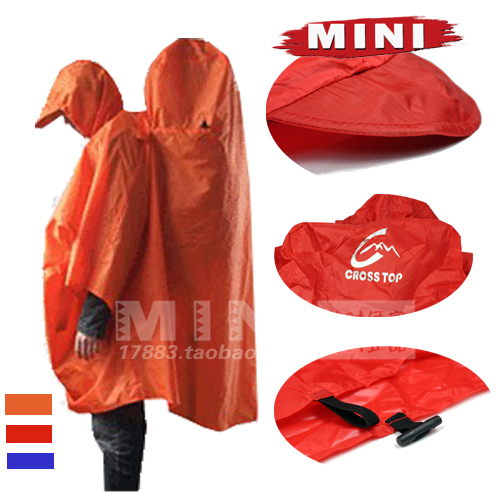 Cross Burberry poncho mountaineering bag backpack raincoat rain cover