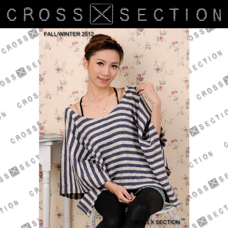 Crosssection female cape outerwear summer artificial wool cloak batwing sleeve sweater sunscreen female
