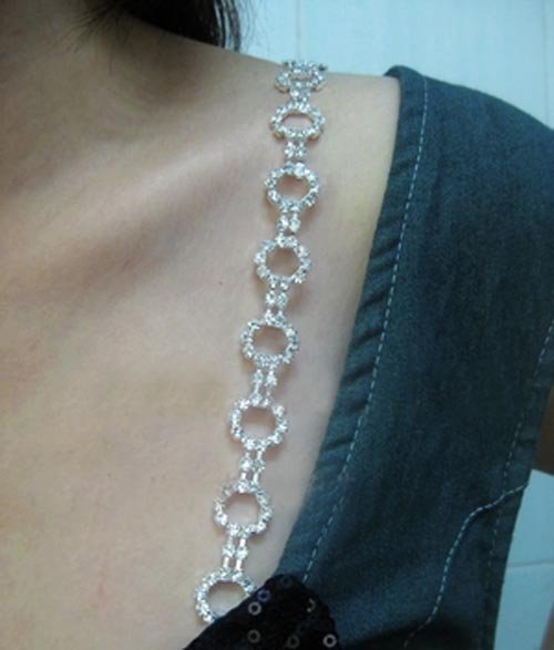 crystal bra strap rhinestone bra shoulder strap mixed order free shipping wholesale/retailer