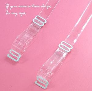 Crystal transparent shoulder strap invisible pectoral girdle transparent underwear spaghetti strap invisible shoulder strap