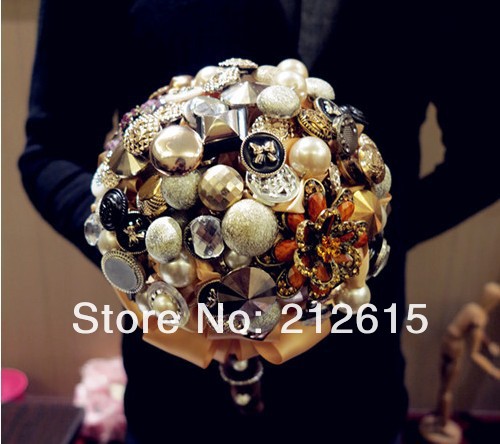Crystal wedding bouquet, crystal flower ball, lovely wedding flower free shipping