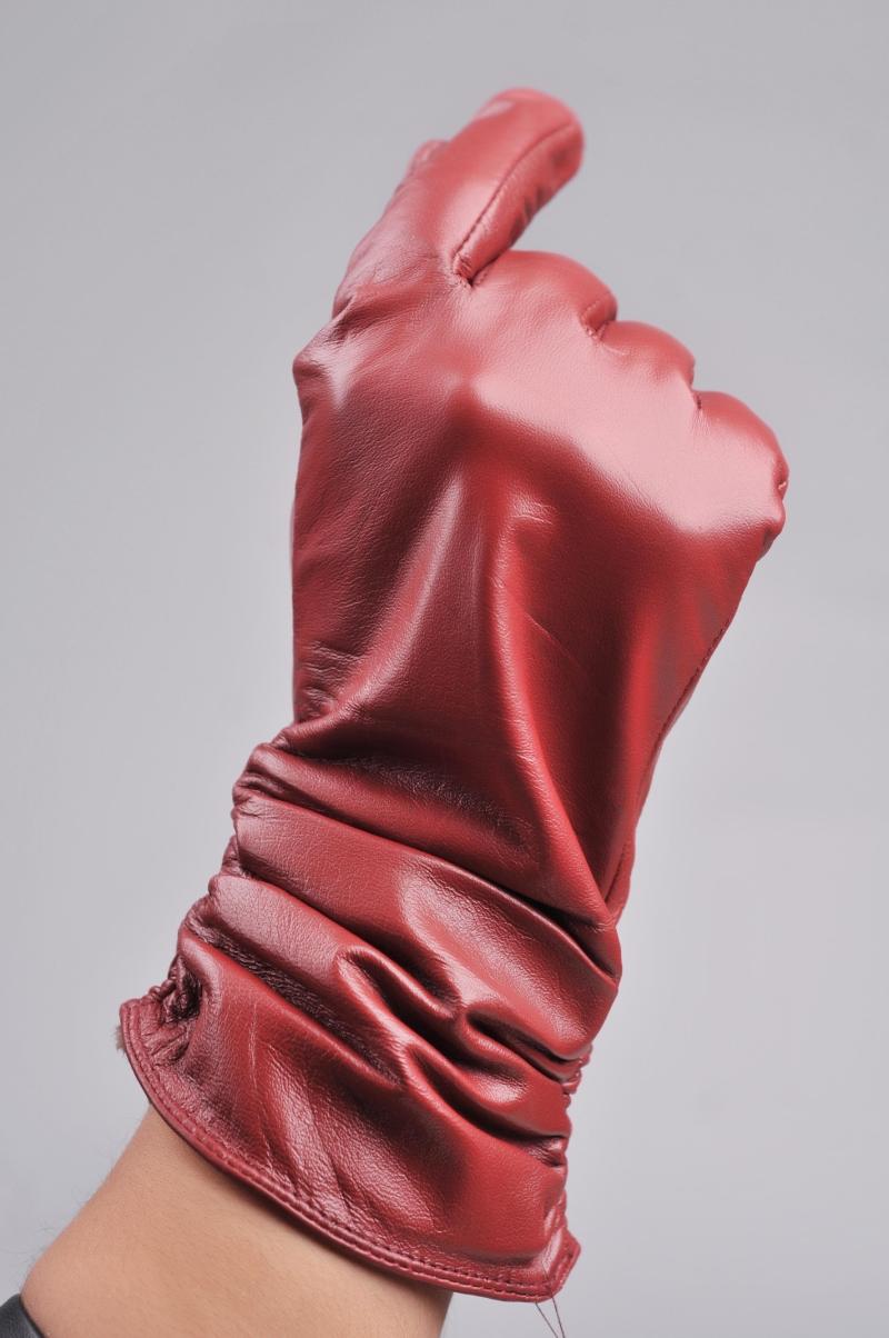 Cuff autumn and winter women's leather gloves lovers thermal winter sheepskin genuine leather gloves