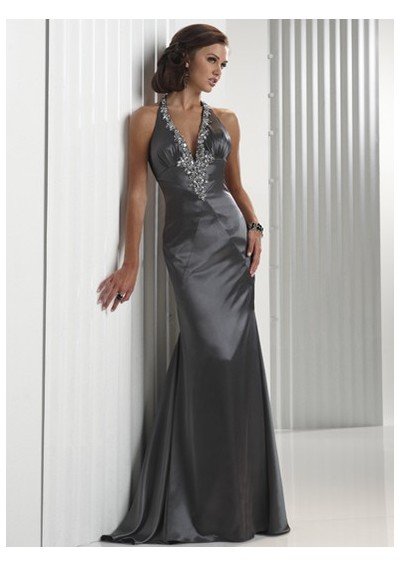 Custom-made Best selling Designer Elegance Beautiful Gorgeous Summer Deep V-neckline Prom Dress AXPD338
