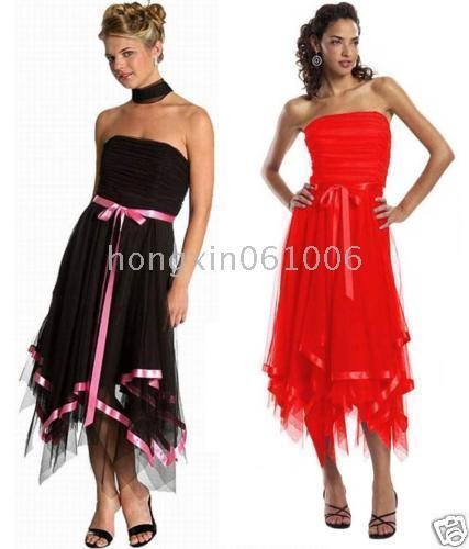 Custom made Halter Mini-Length Pink belt Women's Cocktail Dresses Short Dresses #@9