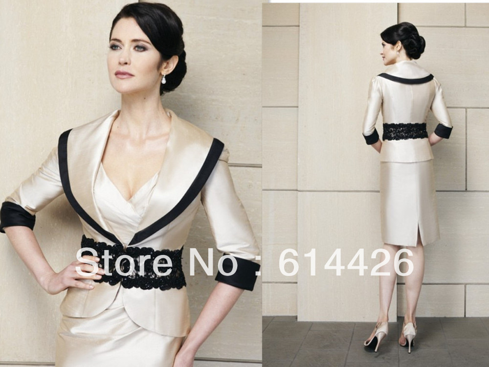 Custom made Satin Formal Evening Prom Cocktail Wedding Party Mother of Bride Dress Jacket retail and wholesale