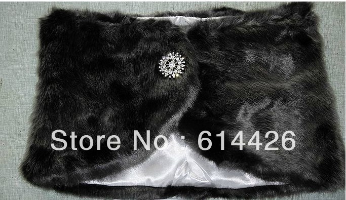 Custom Made Winter ladies woman faux fur wedding party wraps bridal shawl outerwear retail wholesale