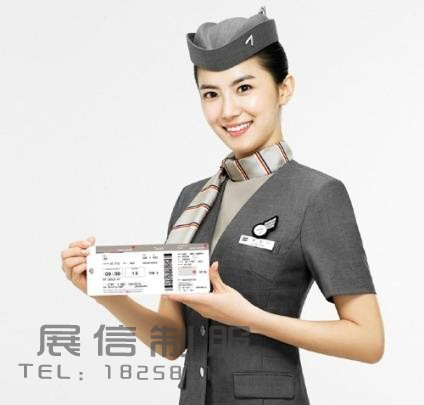 Customize work uniforms customize women's professional set stewardess clothing kj026