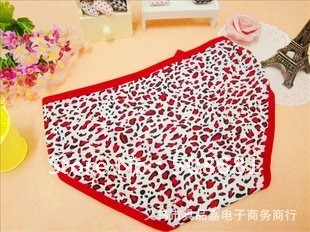 Cute briefs, small leopard cotton cute lace underwear, pants,women underwear