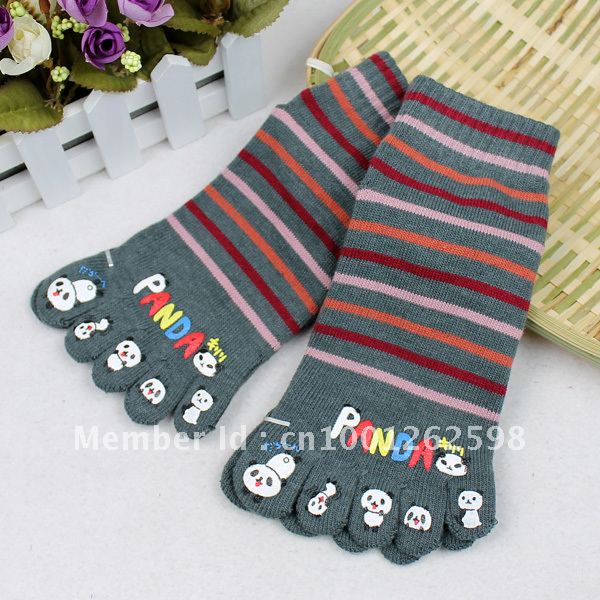 Cute cartoon socks toe socks sock   Free Shipping