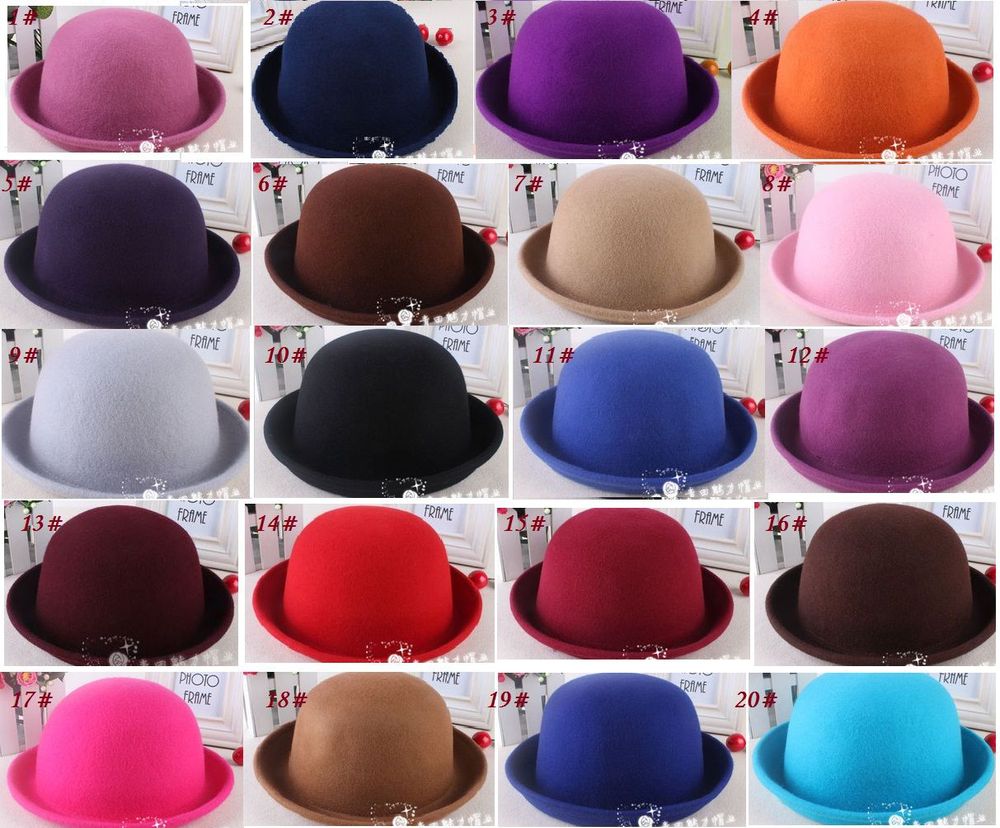 cute cashmere women hat , dome round cap, wool  fedoras female ,1pcs sell,can choose color, China post FREE SHIPPING