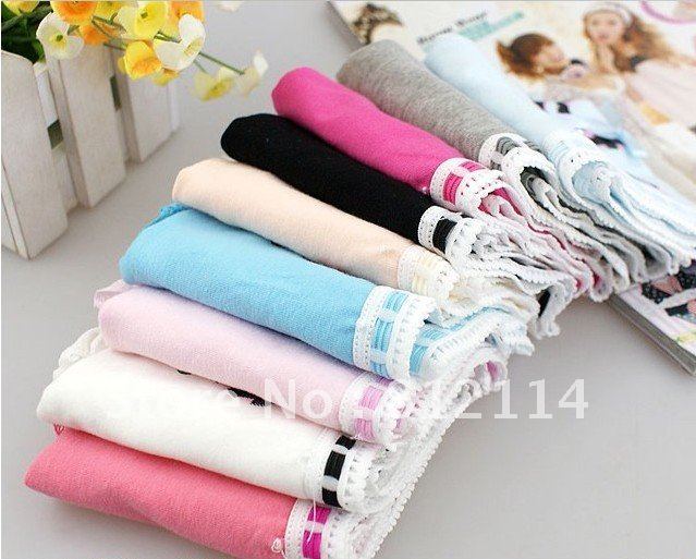 Cute elegant cat bow lace cotton lady underwear / briefs eight color