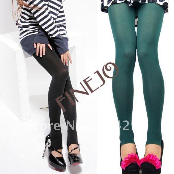 Cute New Fashion Opaque Pantyhose Tights Stockings lady Leggings pants 5 colors Free Shipping 3345