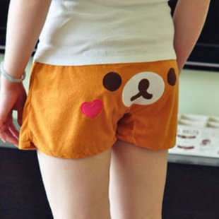 Cute Rilakkuma Teddy Bear Soft Ladis Womens Sleeping Shorts Free Shipping 10 Pcs/lot