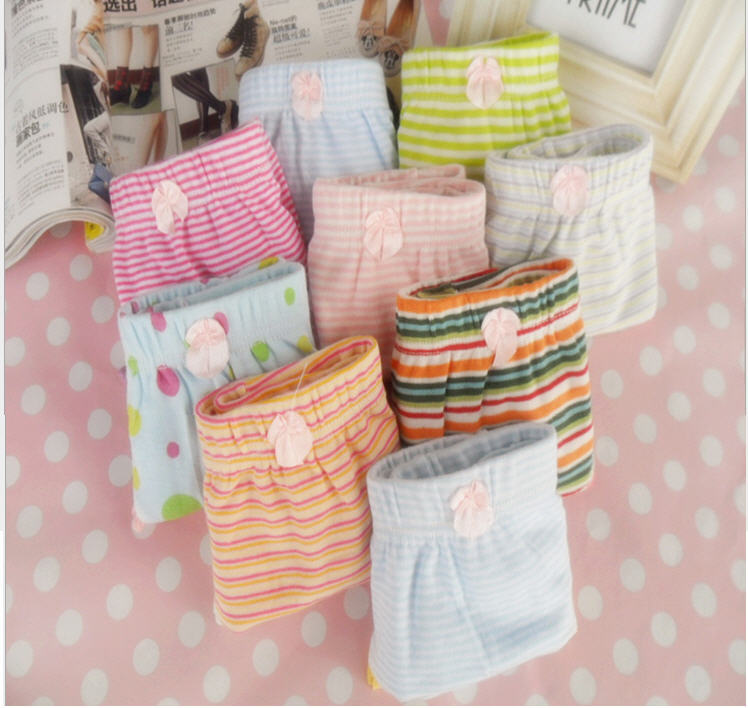 Cute underwear cotton cotton bag hip Princess stripes underwear