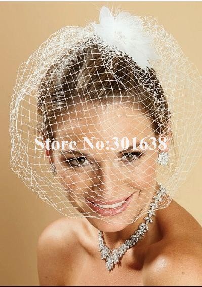 CVB-03084  Hot sale custom made wedding bridecage veil  face veil/hat