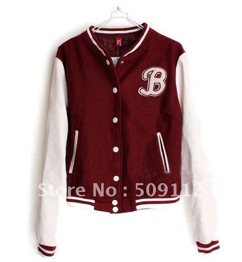 Cx96 women's stand collar patchwork casual long-sleeve jacket baseball uniform short jacket