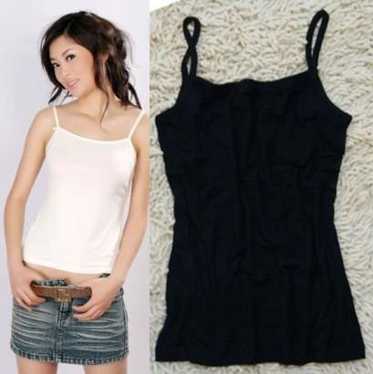 D-2012 modal spring and summer solid color women's spaghetti strap vest