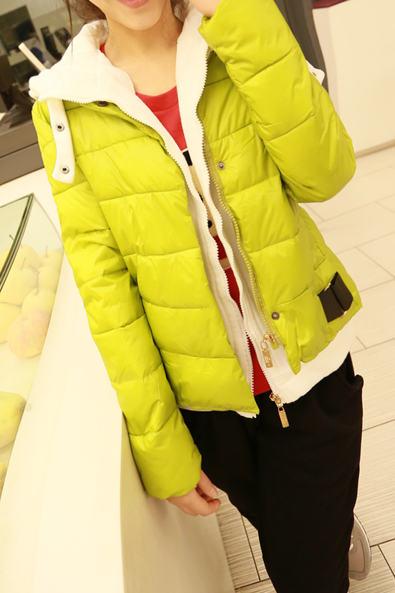 D 4314 winter two ways with a hood thickening short design wadded jacket outerwear twinset