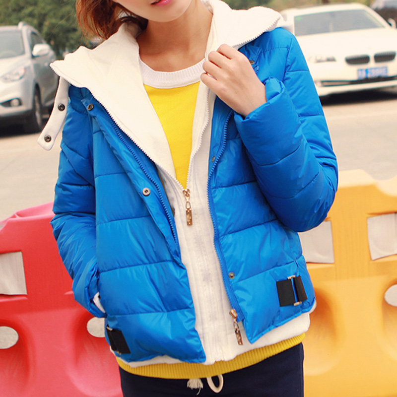 D 5979 winter two ways with a hood thickening short design wadded jacket outerwear twinset