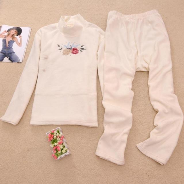 D-8 fashion female autumn and winter sleepwear pajama pants lounge elegant noble thickening oversized 0.95 (WC059)