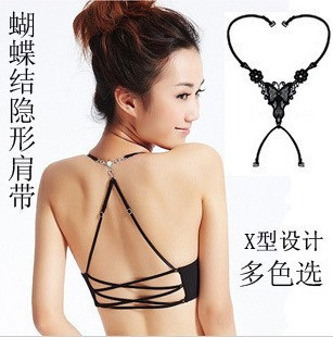 D015 2011 cutout butterfly shoulder strap underwear shoulder strap bra spaghetti strap 15g