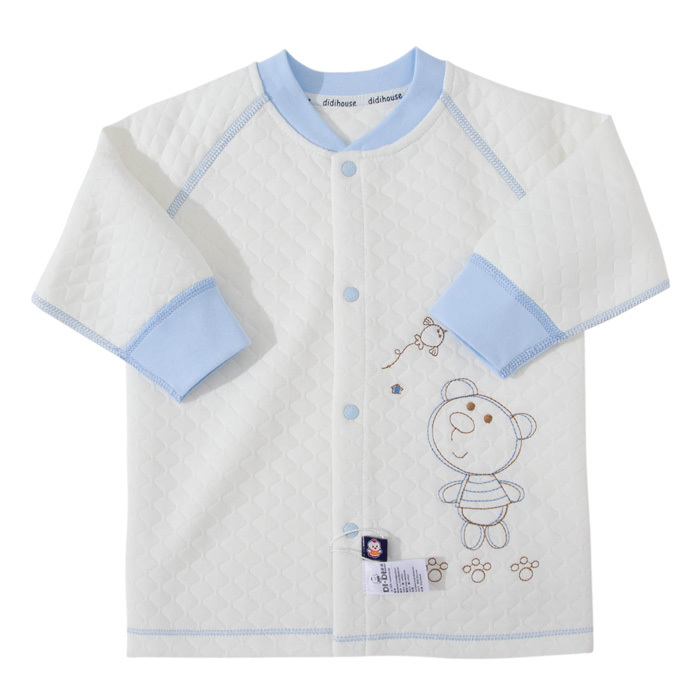 Da02185 baby thermal underwear thermal jacquard clip wire double-breasted top