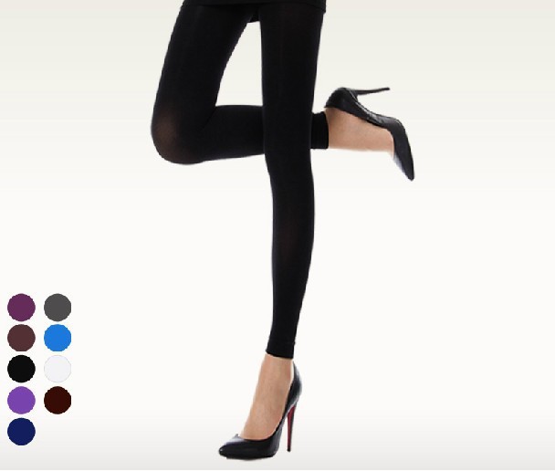 Dazzle colour nine points even leggings pants women stockings comfortable warmth 300D