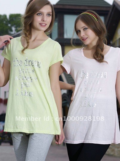 DB41 summer new arrival fashion maternity tops. pregnant women dress, casual and comfortable T-shirts, Free shipping!!