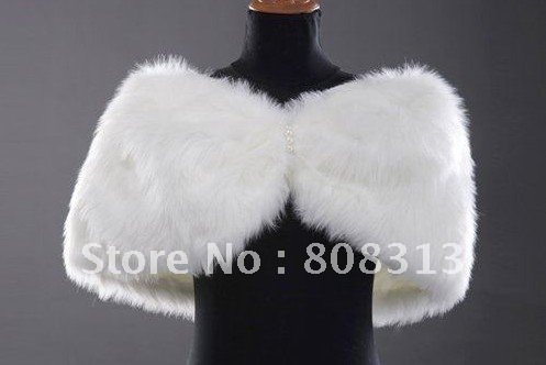 DD17 Free shipping women's ladies New fashion  New Fashion GK Faux Fur Bridal Wrap Shawl Stole Tippet Wedding Jackets