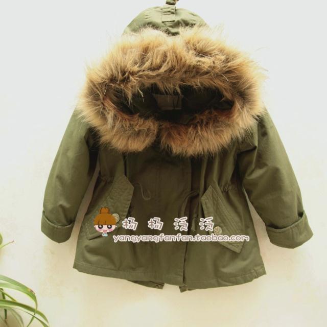 Dd19 hot-selling coveredbuttons beauty child with a hood zipper clothes wadded jacket