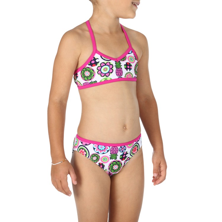 DECATHLON sports teenage girls bikini swimwear split swimwear tribord 2p
