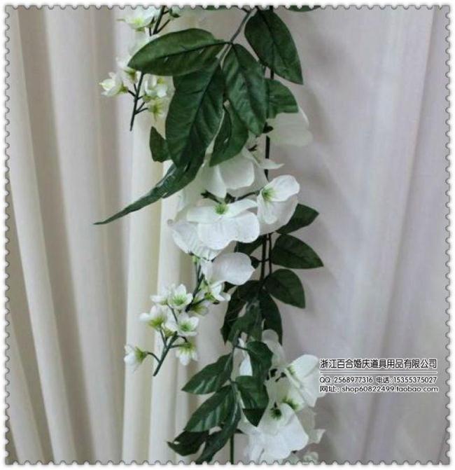 Decoration flower vine artificial rattan artificial silk flower grape rattails decoration flower